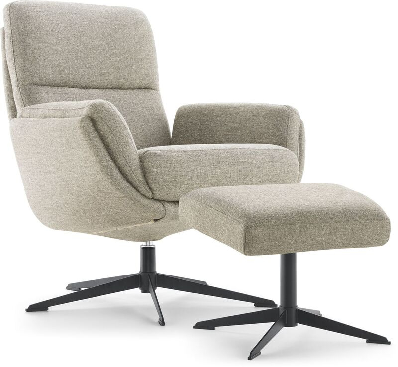 Draaifauteuil Sherway incl hocker