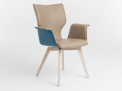 Eetkamerstoel Joni wood (met en zonder arm)