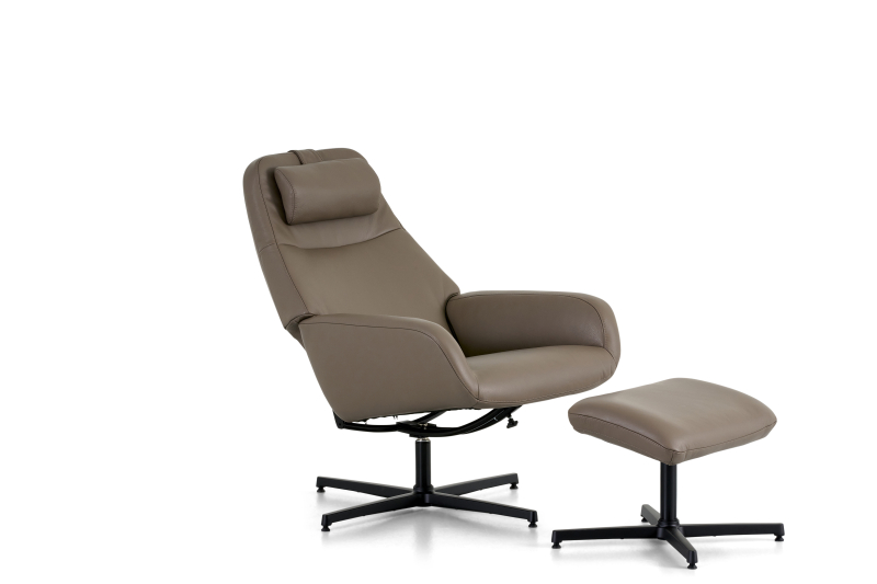 Relaxfauteuil + voetenbank Vision XL